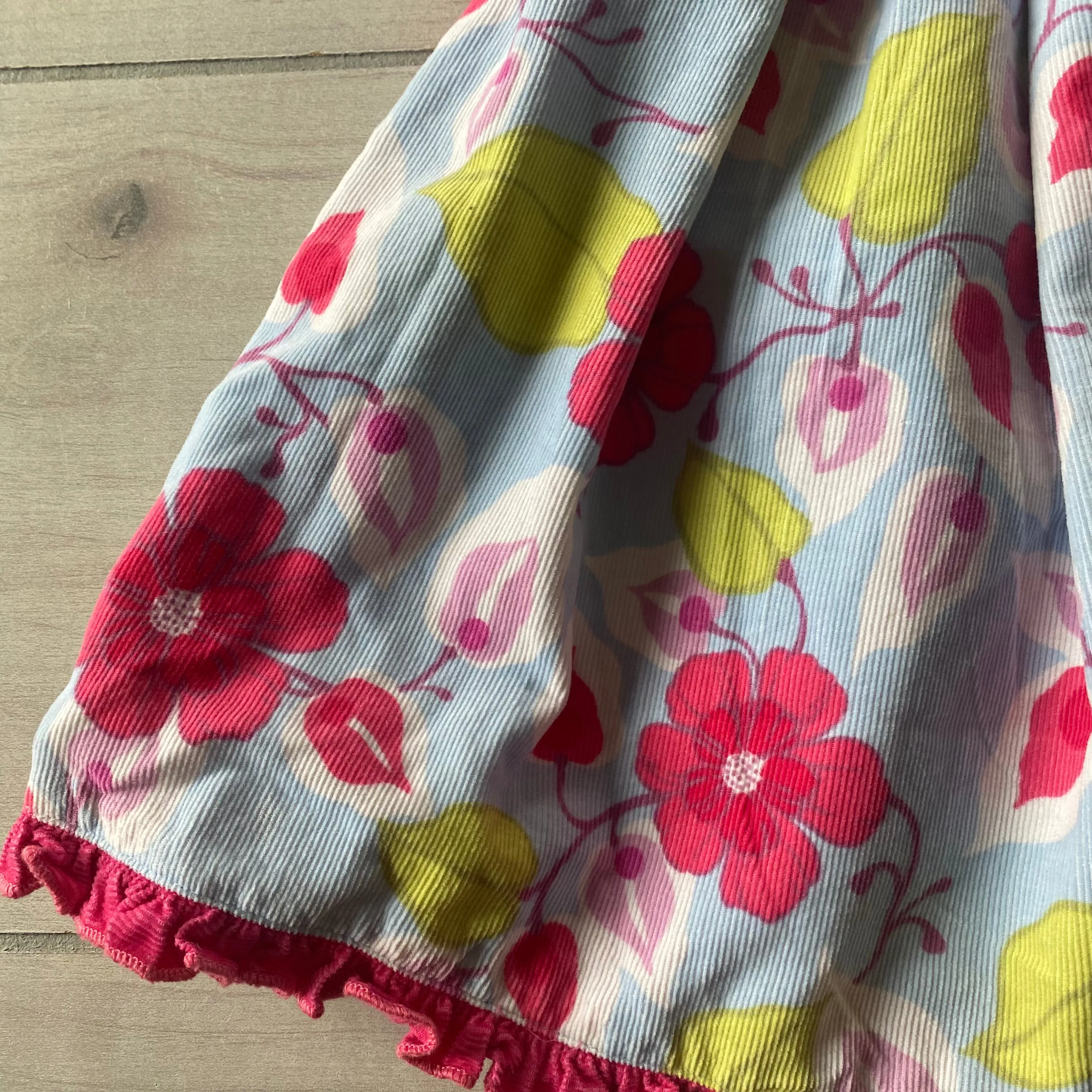 Baby Lulu Floral Corduroy Dress