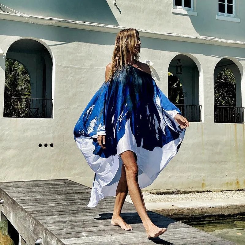 Boho Chic Vacation Swing Midi Dress