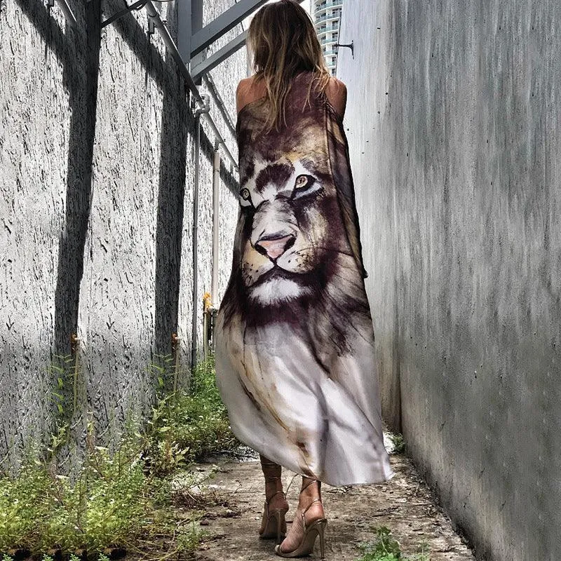 Boho Chic Vacation Swing Midi Dress