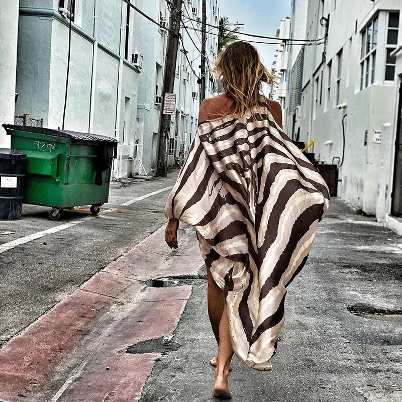 Boho Chic Vacation Swing Midi Dress