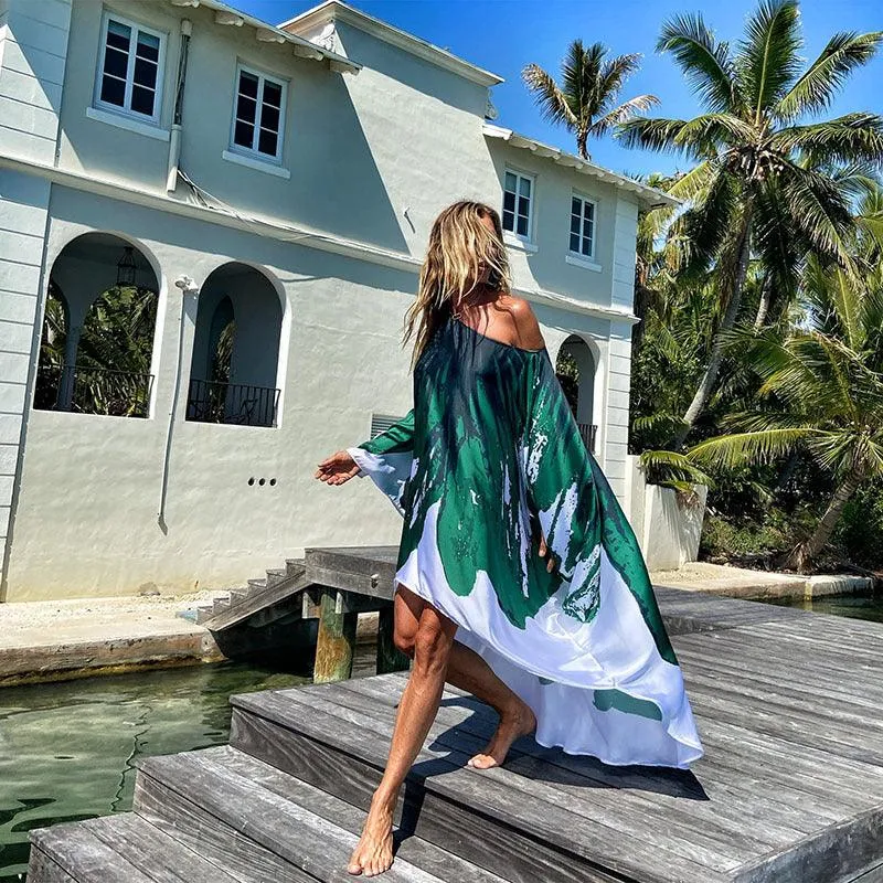 Boho Chic Vacation Swing Midi Dress
