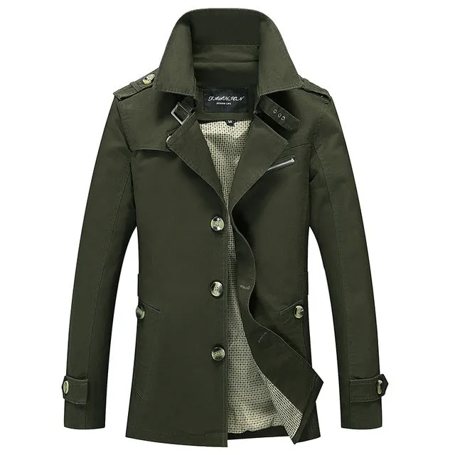 Brand New Men's Casual Trench Coat Wind