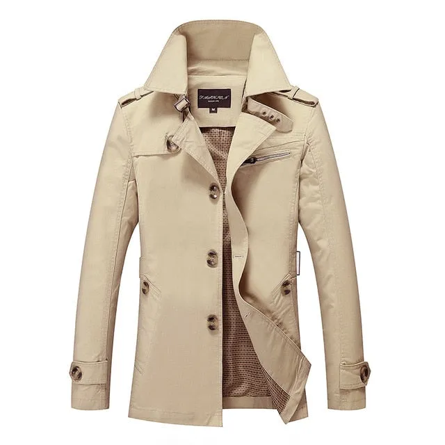 Brand New Men's Casual Trench Coat Wind