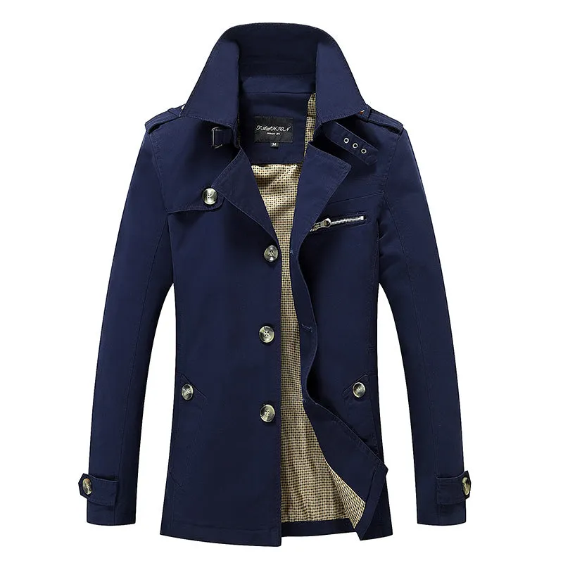 Brand New Men's Casual Trench Coat Wind