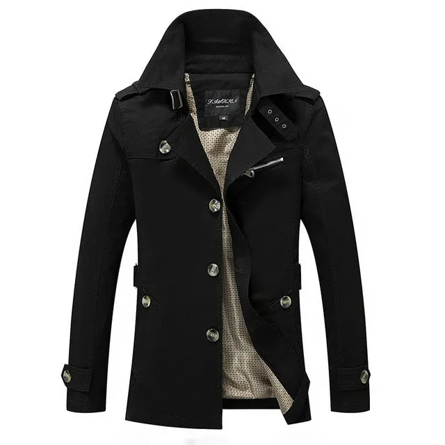 Brand New Men's Casual Trench Coat Wind