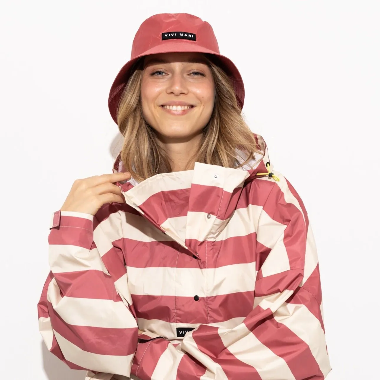 Bucket Hat solid blush