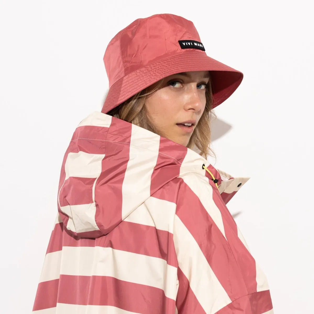Bucket Hat solid blush