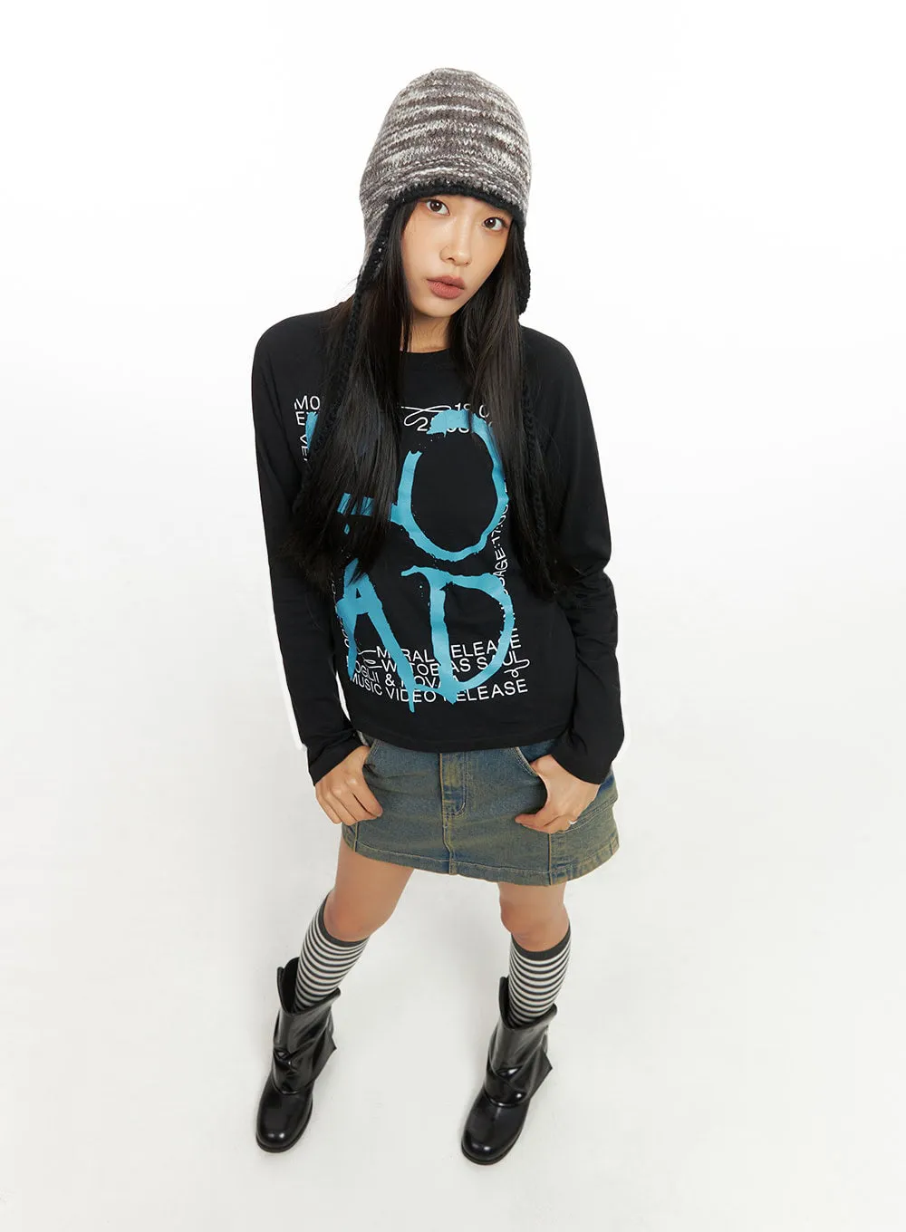 Cargo Chic Denim Skirt IO409