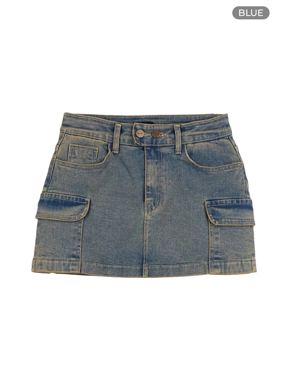Cargo Chic Denim Skirt IO409