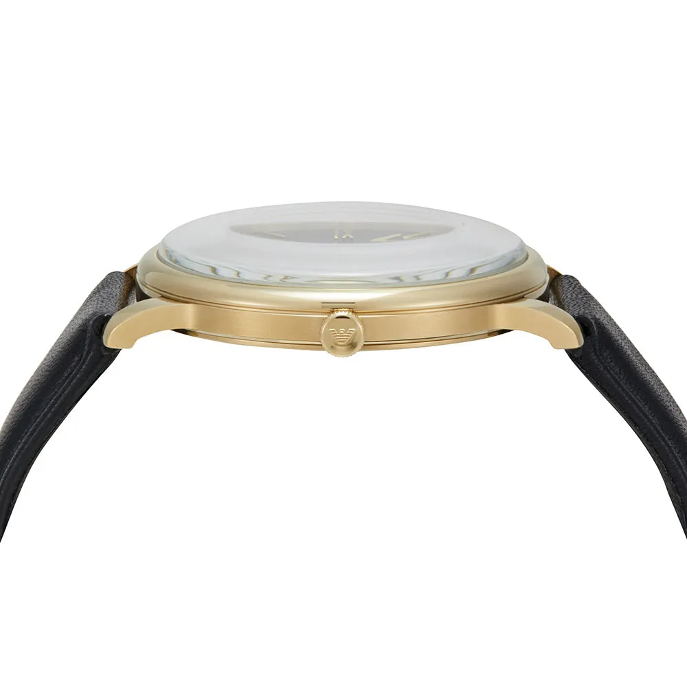 Emporio Armani AR11601 Minimalist Mens Leather Watch