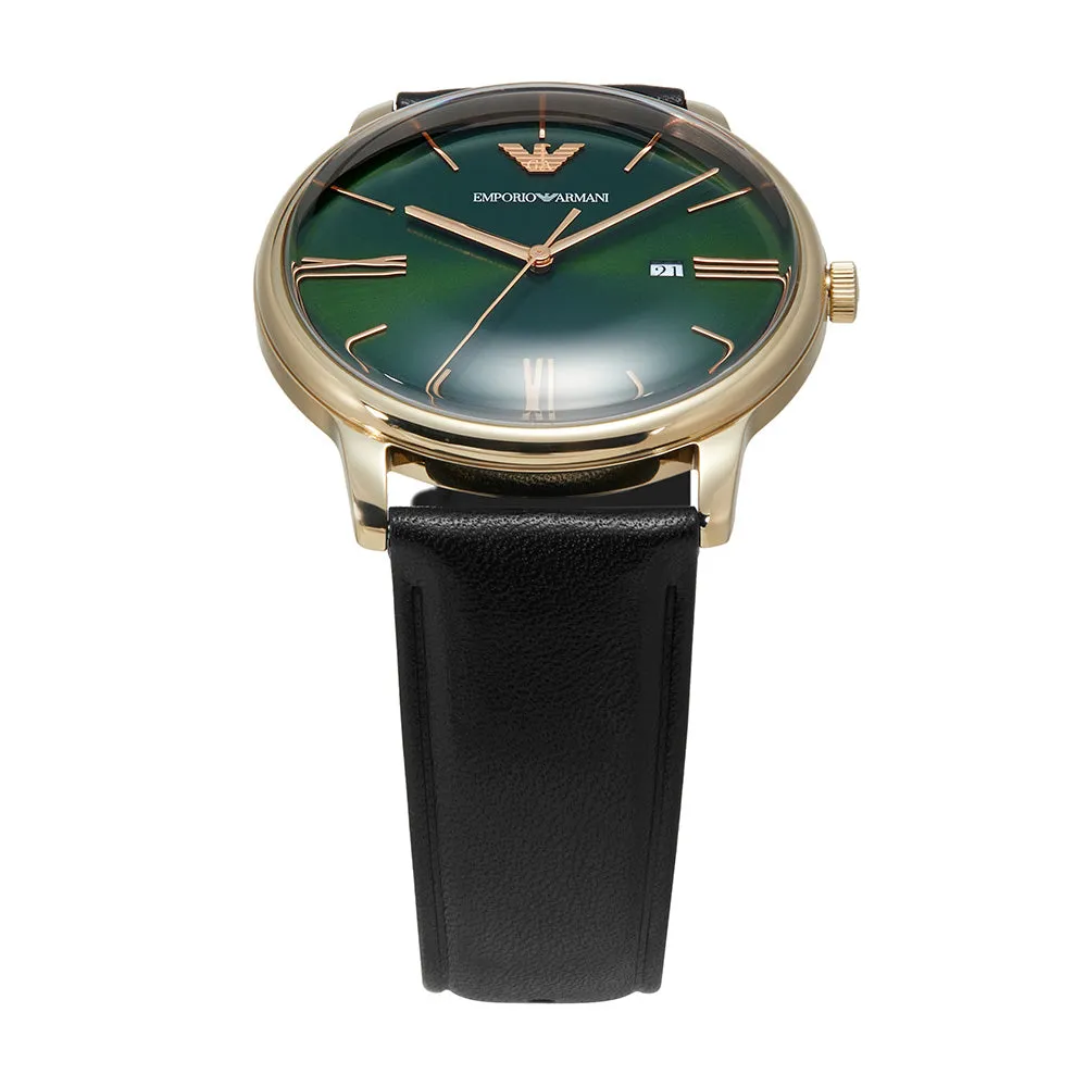 Emporio Armani AR11601 Minimalist Mens Leather Watch