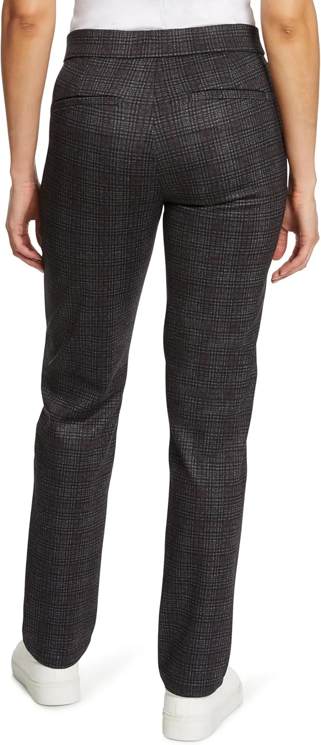 Gloria Vanderbilt Women's Pull on Trouser 4 Pocket Mid Rise Straight Leg Pant Standard