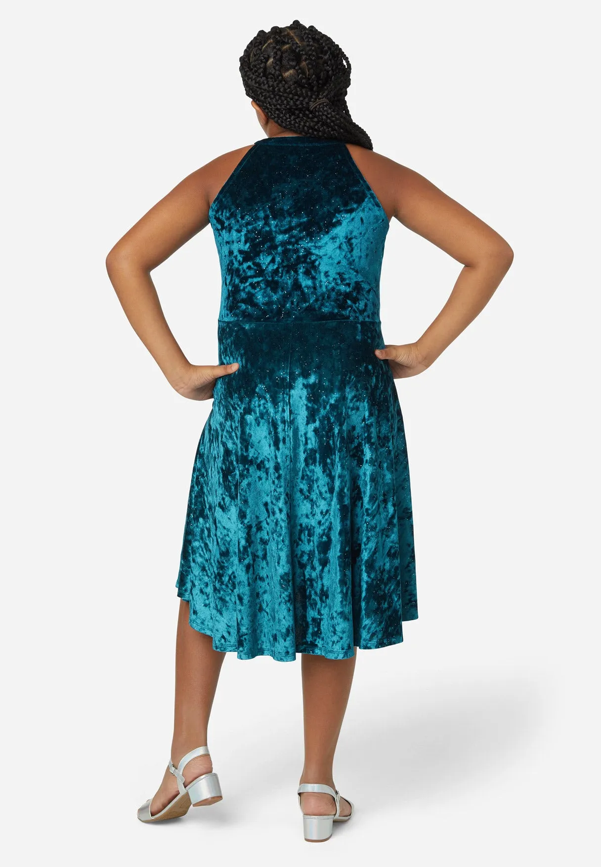 Halter Dress with Front Zip