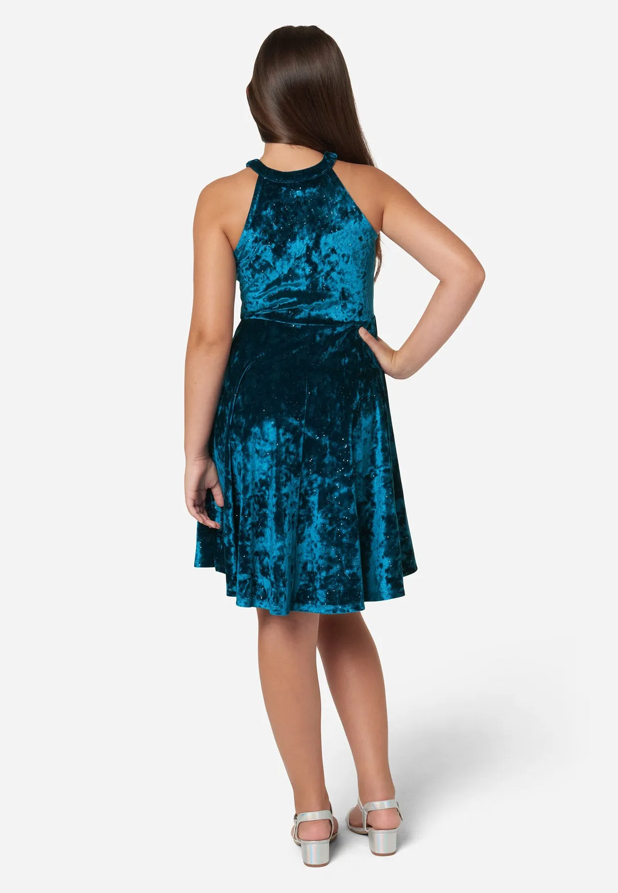 Halter Dress with Front Zip