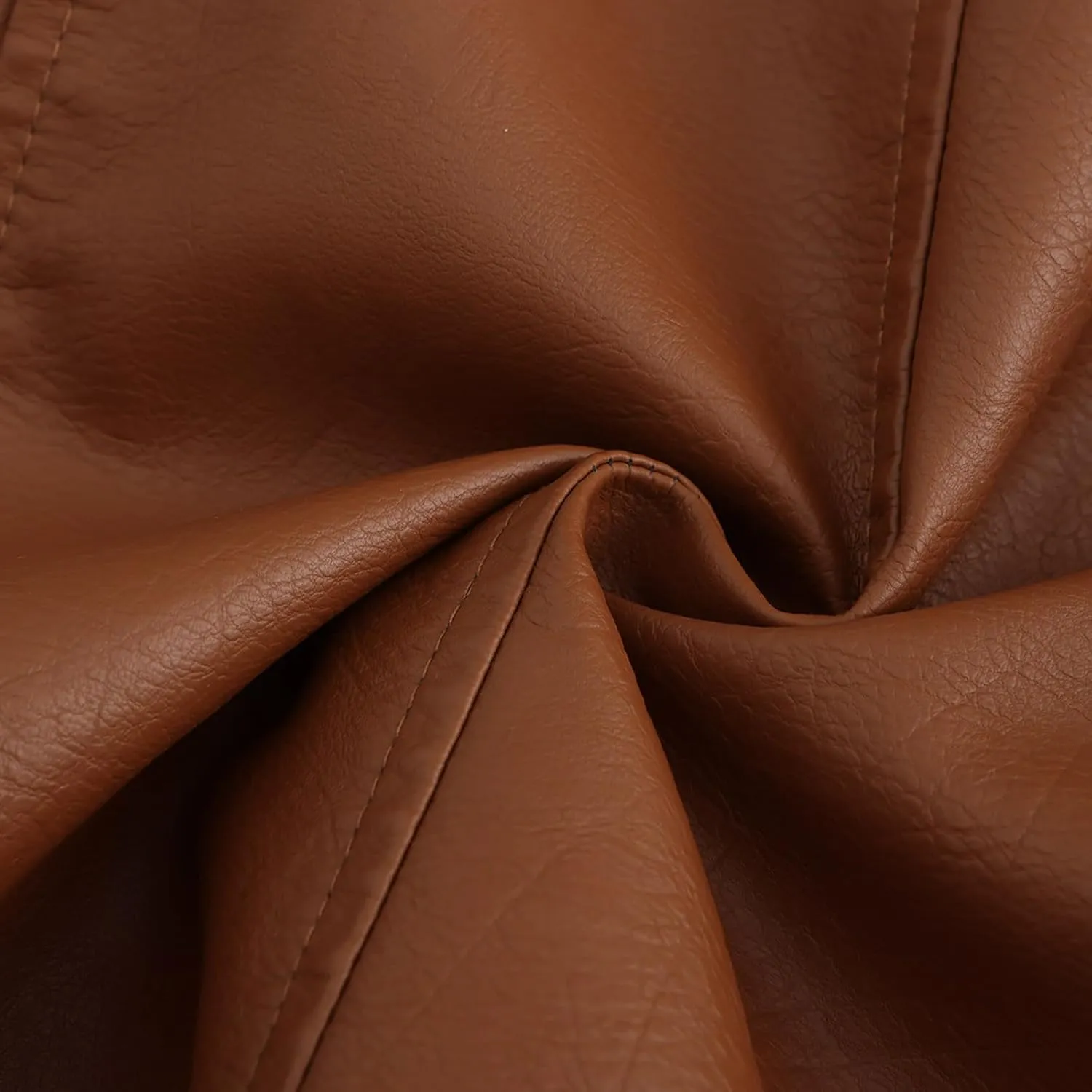 Leather Jacket for Women 2024 Winter Long Trench Coat Dressy Casual Button Down Lapel Collar Overcoats Outwear
