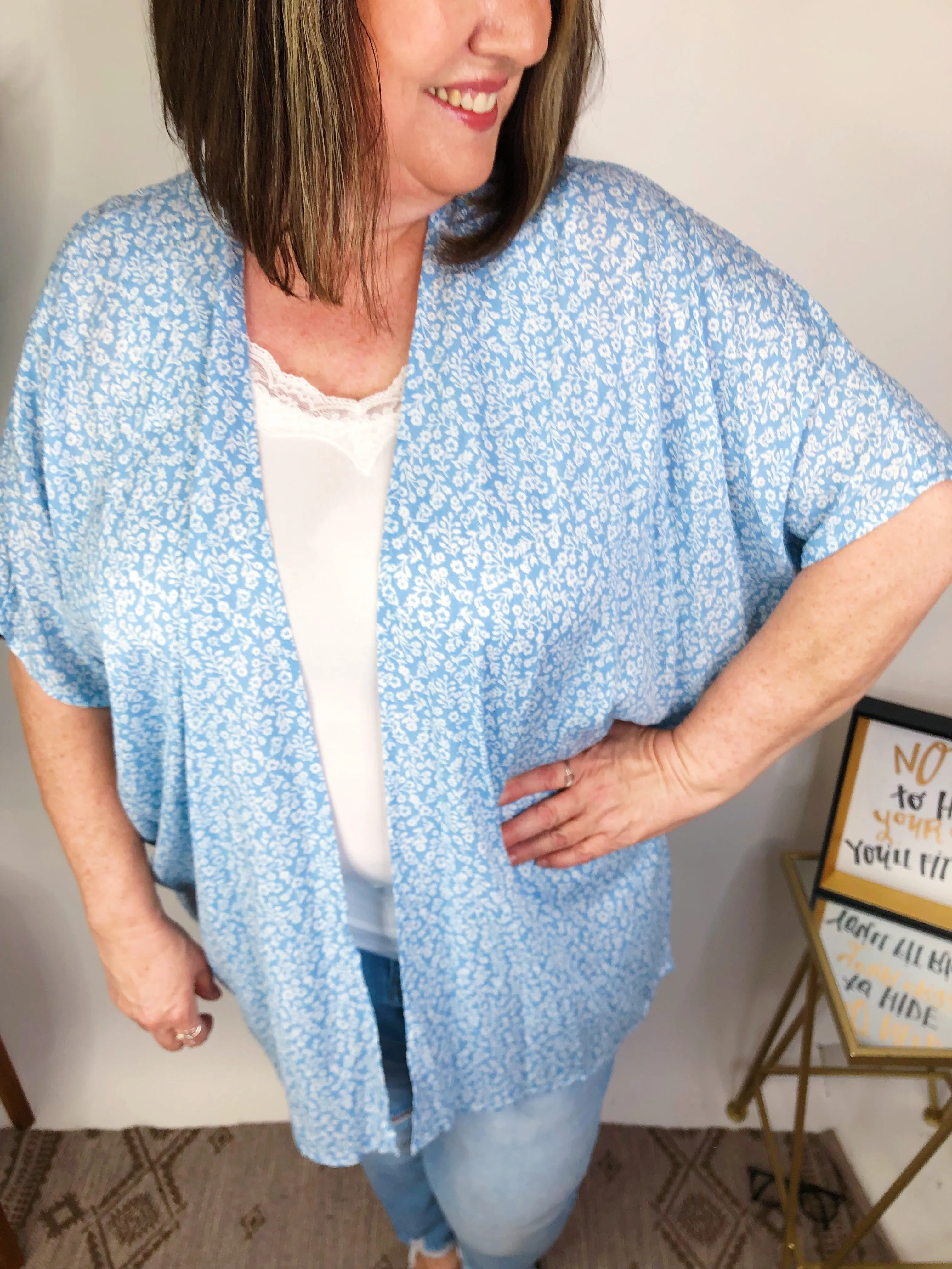#M611 Feel It Cardigan (Light Blue)
