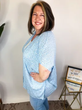 #M611 Feel It Cardigan (Light Blue)