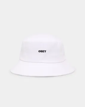 Obey Bold Twill Bucket Hat White
