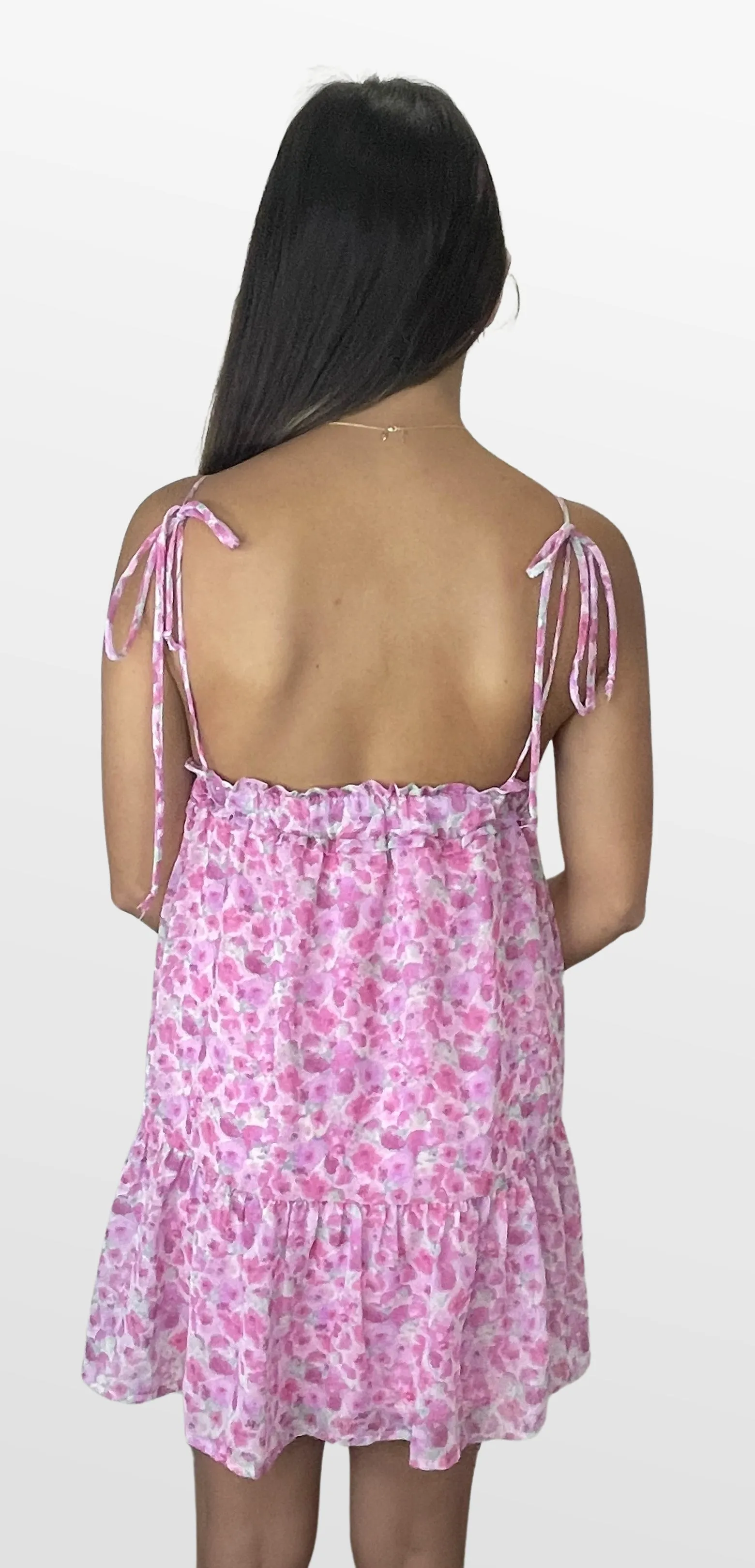Pink Poppies Sundress