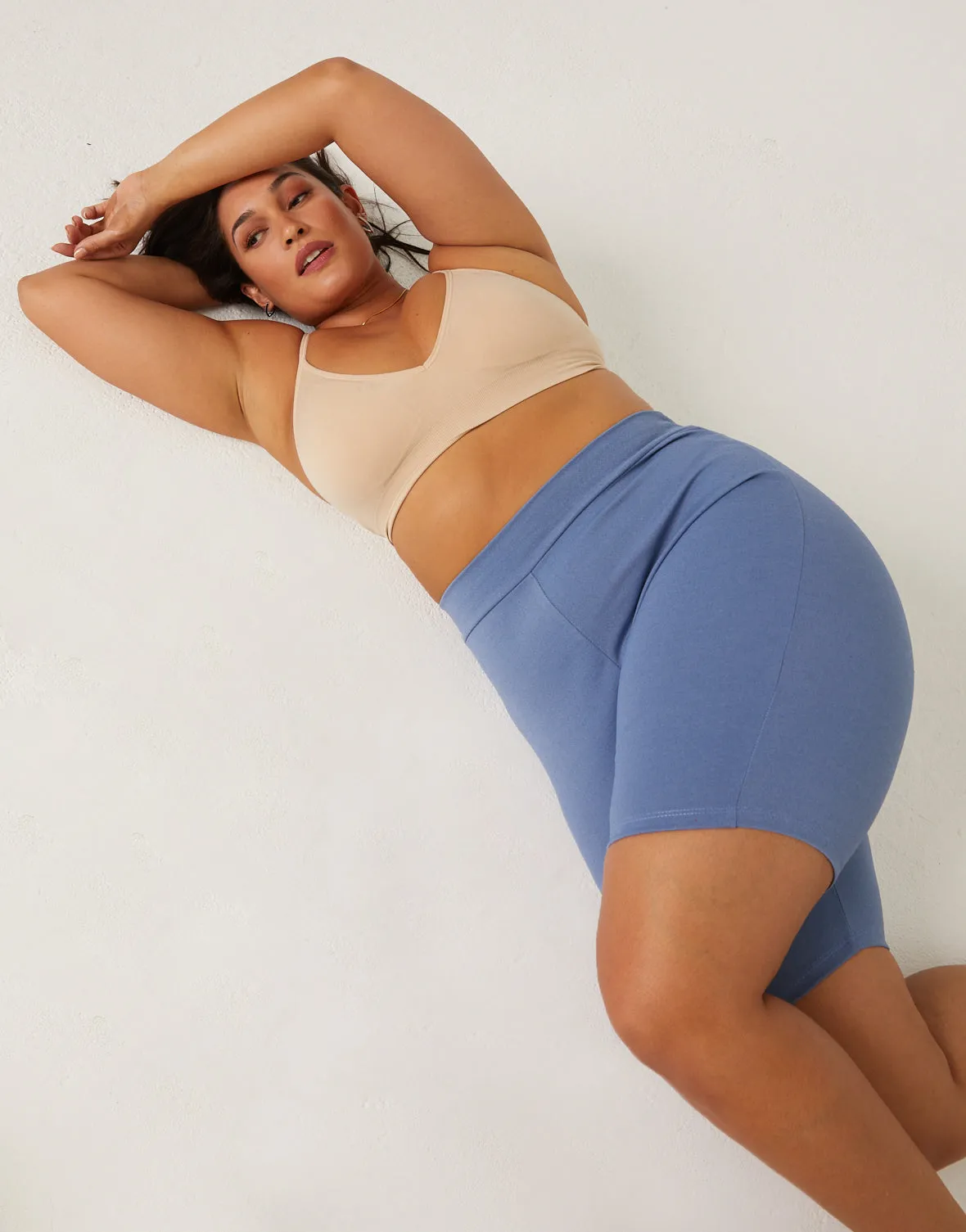 Plus Size Stretchy Bike Shorts