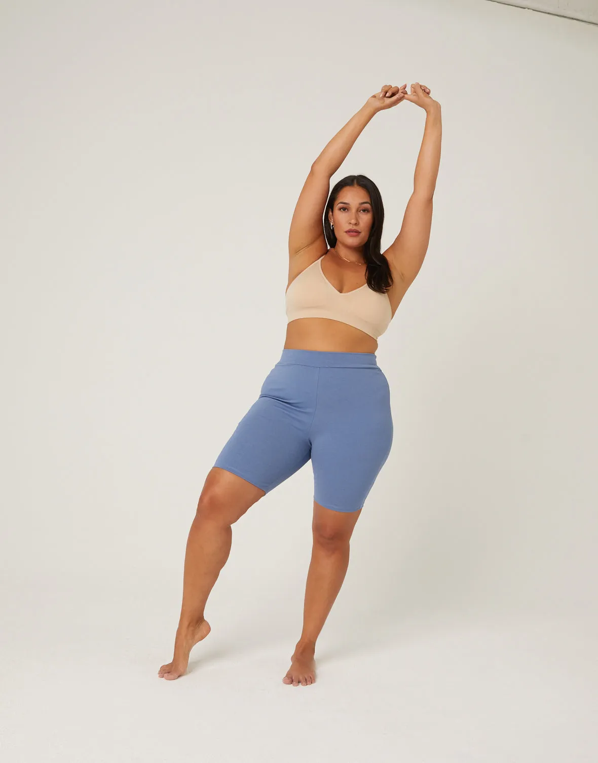 Plus Size Stretchy Bike Shorts