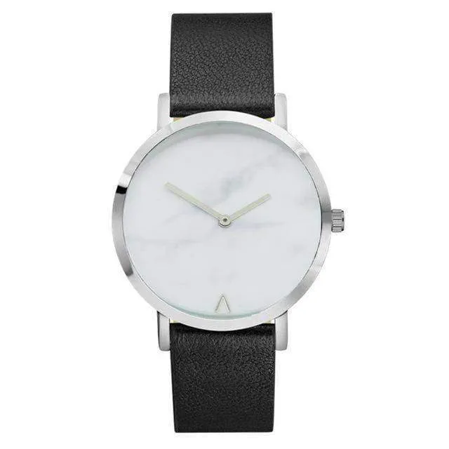Simple minimalist Marble texture Quartz Watch
