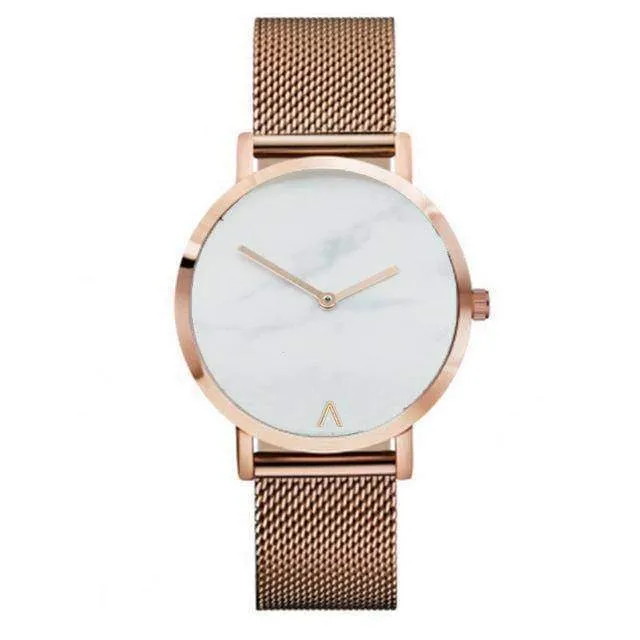 Simple minimalist Marble texture Quartz Watch