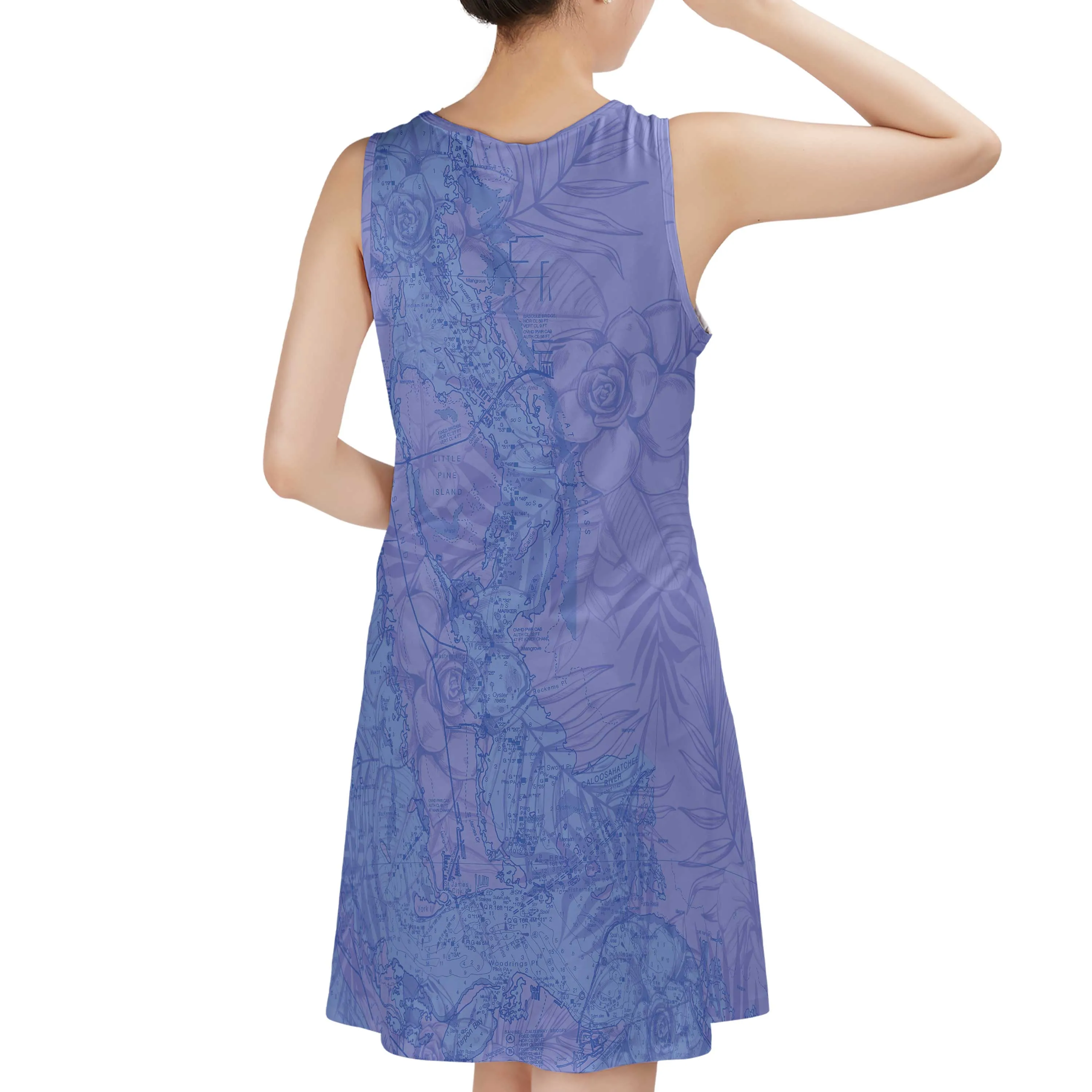The Punta Gorda Deep Lavender Sundress