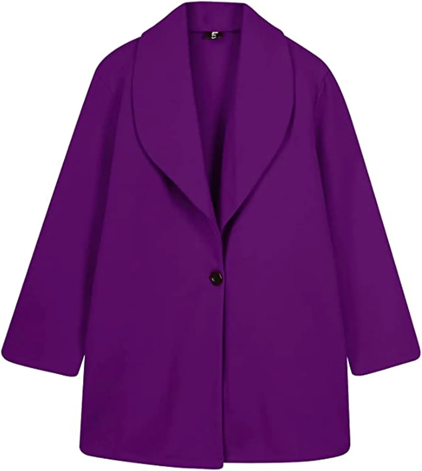 Winter Trench Coat for Women Casual Single Breasted Lapel Collared Pea Coats Warm Oversized Long Winter Jackets