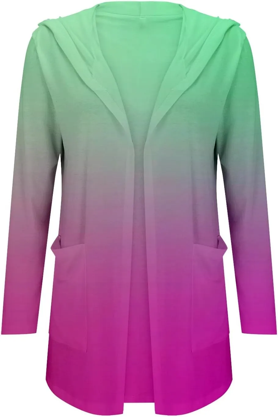 Womens Cardigans 2024 Summer Lightweight Long Sleeve with Pockets Plus Size Casual Loose Thin Open Front Cardigan