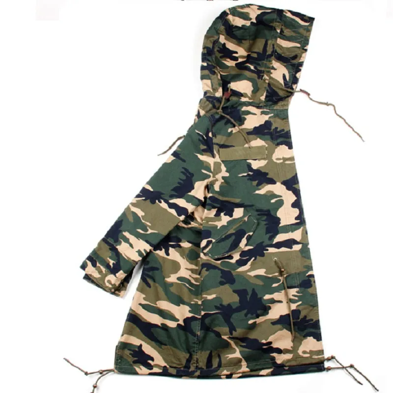 Women's Spring Casual Hooded Long Trench With Pockets