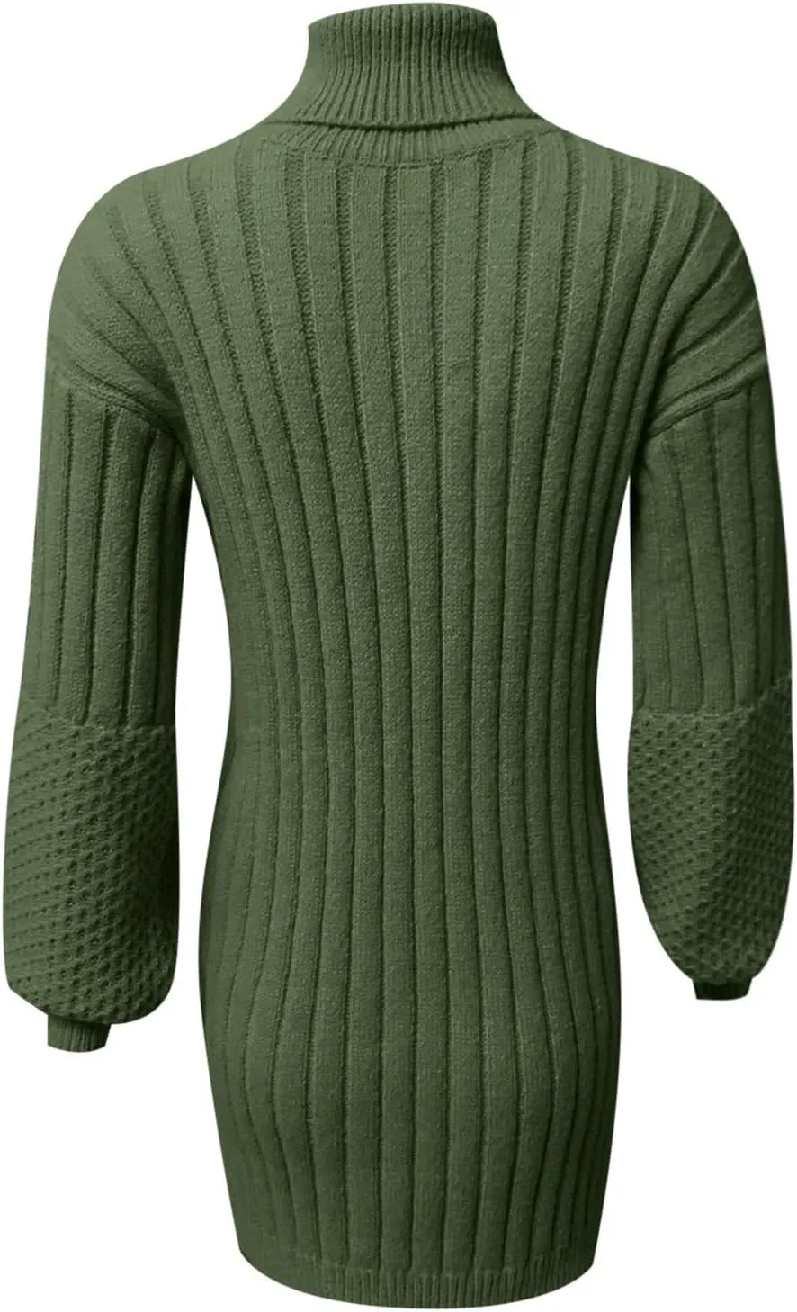 Womens Tunic Sweater Dress Cable Knit Turtleneck Long Sleeve Sweatshirt Dress Petite Light Mini Dresses Fall Winter Jumper