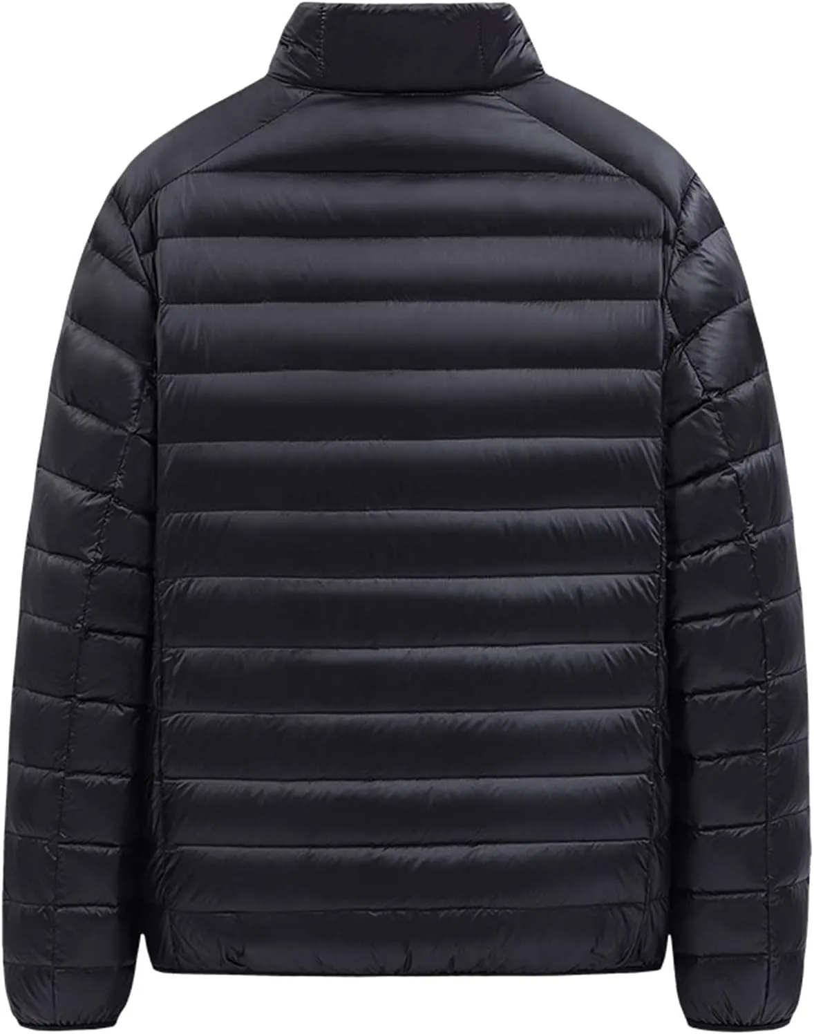 Ymosrh Mens Jackets Down Cotton Jacket Light and Thin Stand Collar Loose Large Casual Jacket